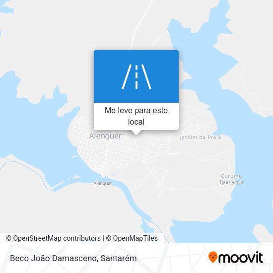 Beco João Damasceno mapa