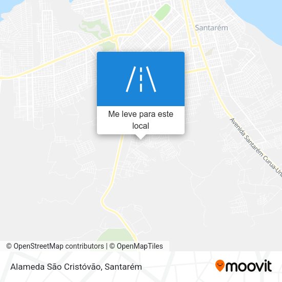 Alameda São Cristóvão mapa