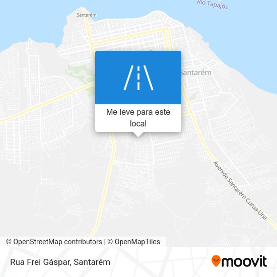 Rua Frei Gáspar mapa