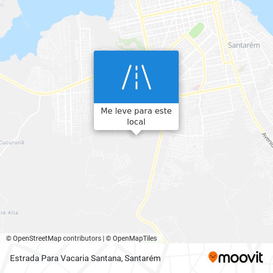 Estrada Para Vacaria Santana mapa