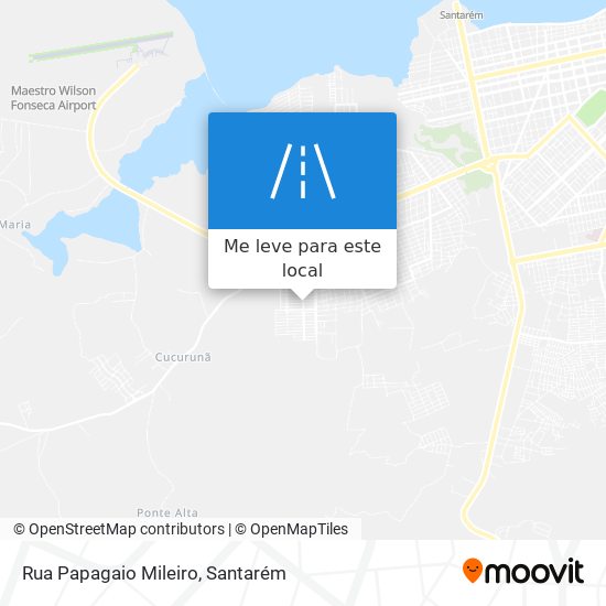 Rua Papagaio Mileiro mapa