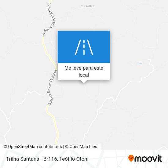 Trilha Santana - Br116 mapa