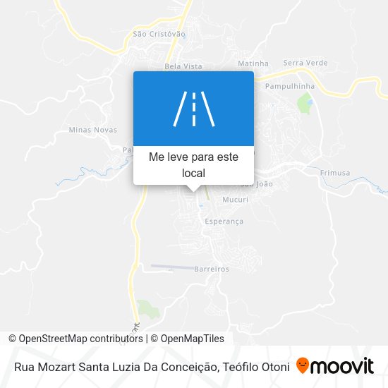 Rua Mozart Santa Luzia Da Conceição mapa