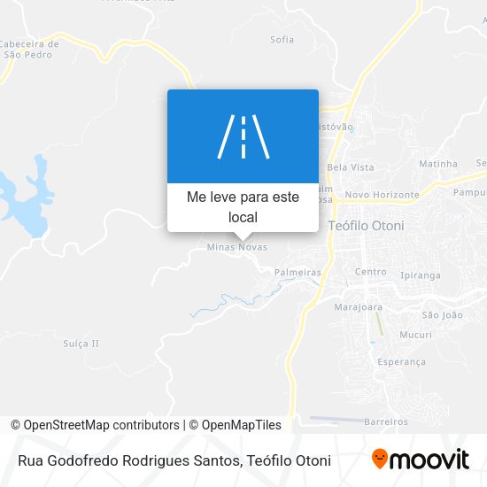 Rua Godofredo Rodrigues Santos mapa