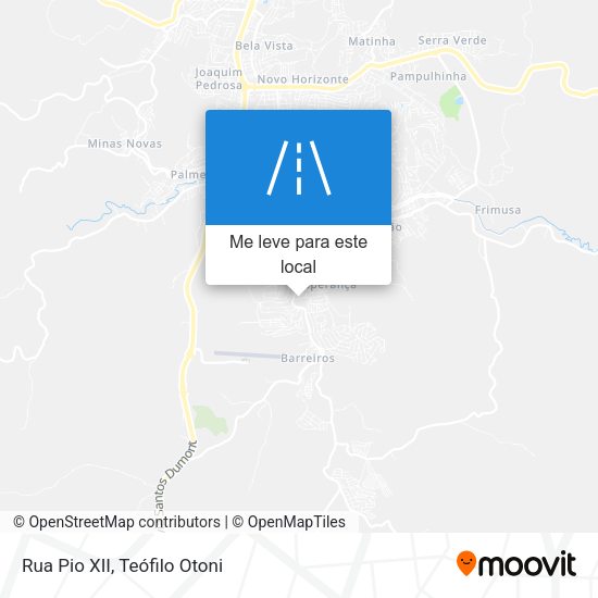 Rua Pio XII mapa