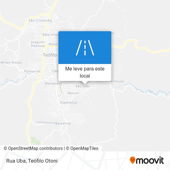 Rua Uba mapa