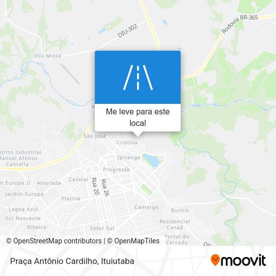 Praça Antônio Cardilho mapa