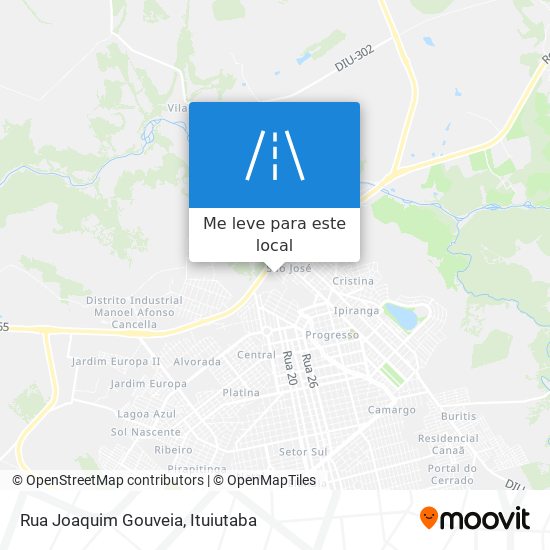 Rua Joaquim Gouveia mapa