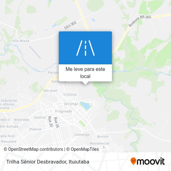 Trilha Sênior Desbravador mapa