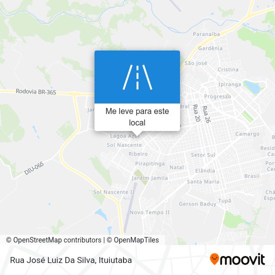 Rua José Luiz Da Silva mapa