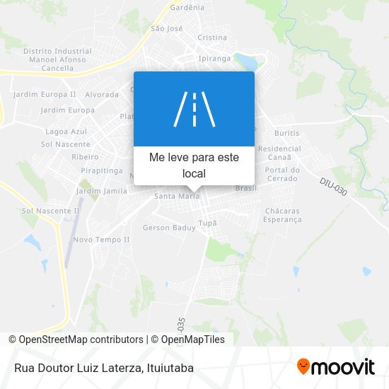 Rua Doutor Luiz Laterza mapa