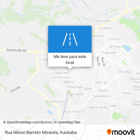 Rua Nilson Barreto Miranda mapa