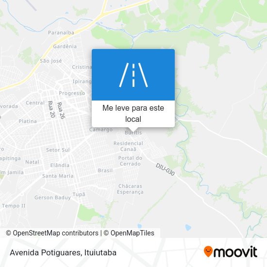 Avenida Potiguares mapa