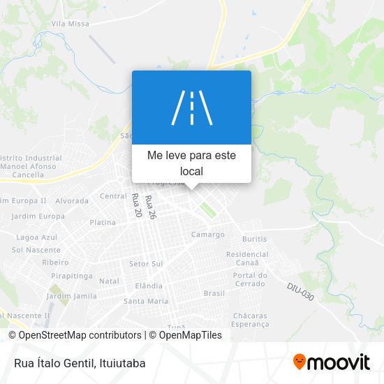 Rua Ítalo Gentil mapa