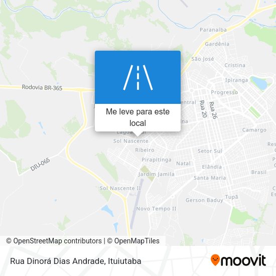 Rua Dinorá Dias Andrade mapa