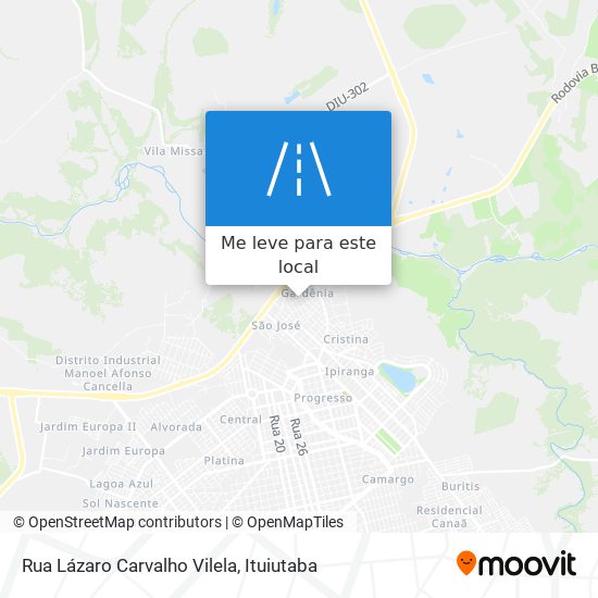 Rua Lázaro Carvalho Vilela mapa