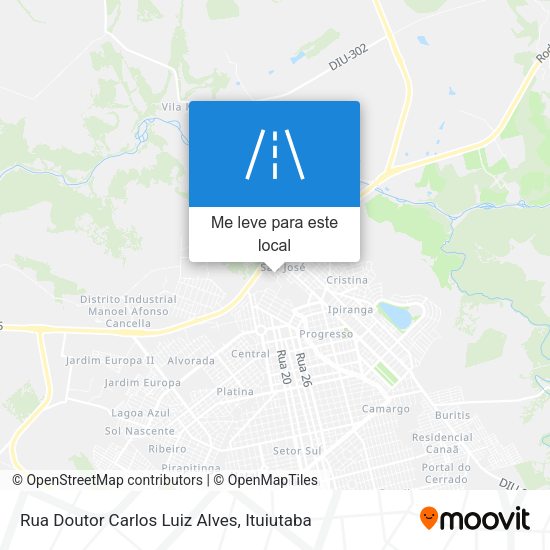 Rua Doutor Carlos Luiz Alves mapa