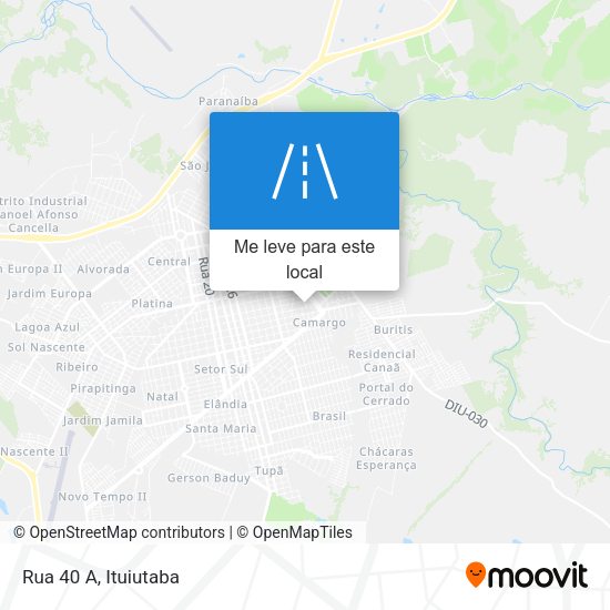 Rua 40 A mapa