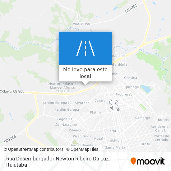 Rua Desembargador Newton Ribeiro Da Luz mapa