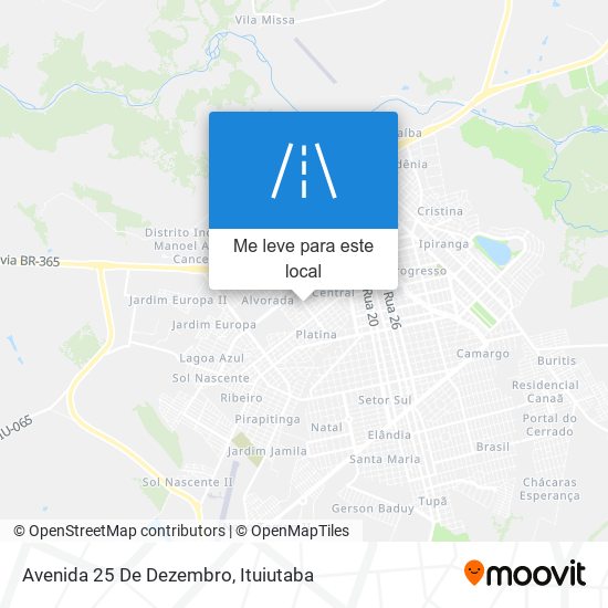 Avenida 25 De Dezembro mapa