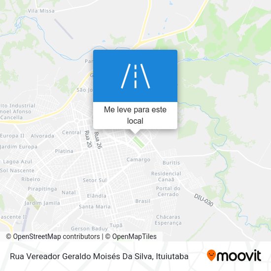Rua Vereador Geraldo Moisés Da Silva mapa