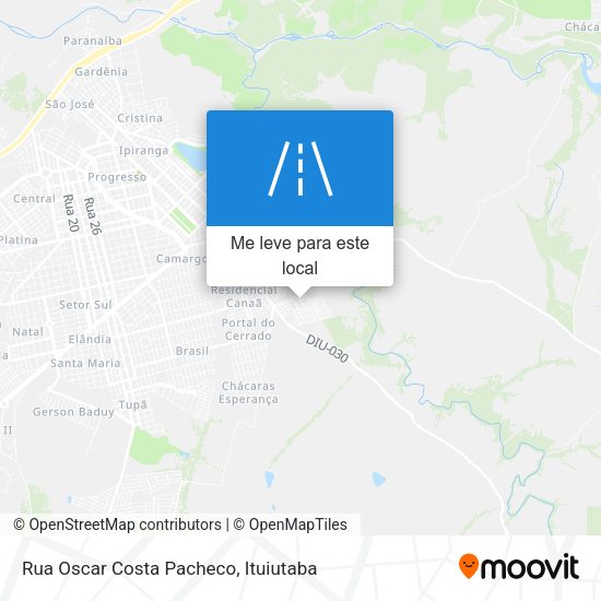 Rua Oscar Costa Pacheco mapa