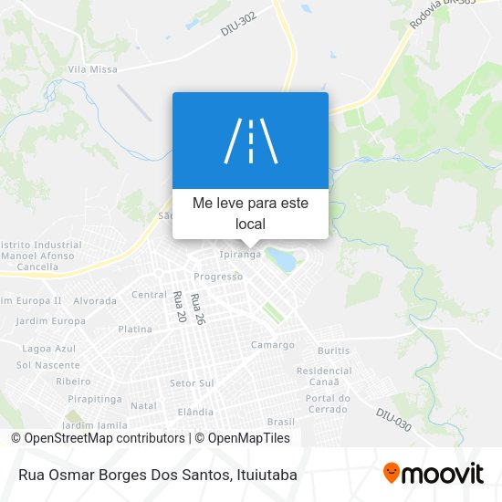Rua Osmar Borges Dos Santos mapa