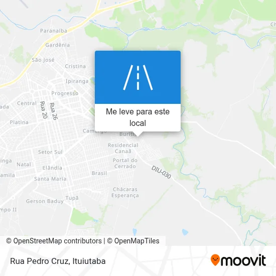 Rua Pedro Cruz mapa