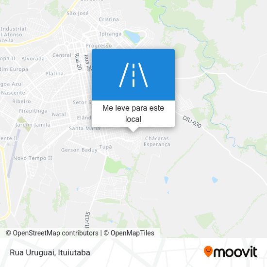 Rua Uruguai mapa