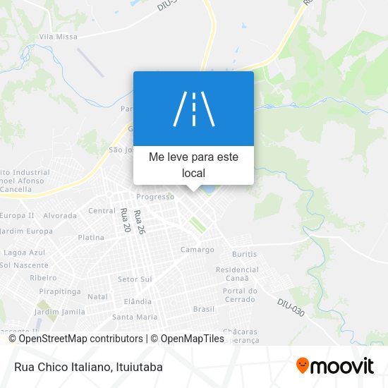 Rua Chico Italiano mapa