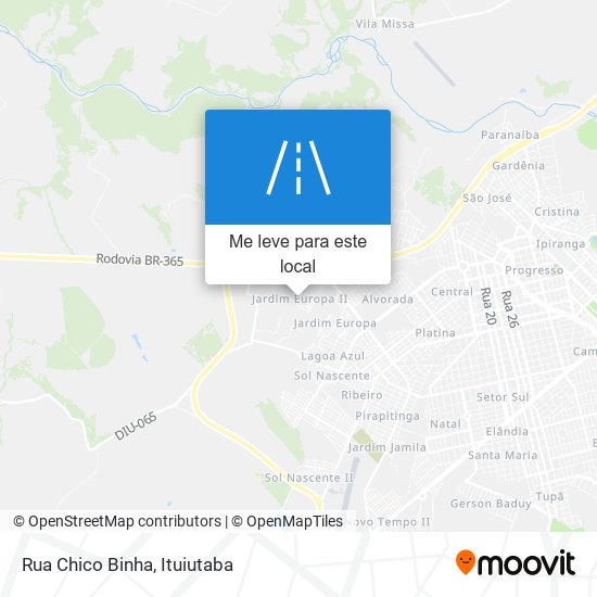 Rua Chico Binha mapa