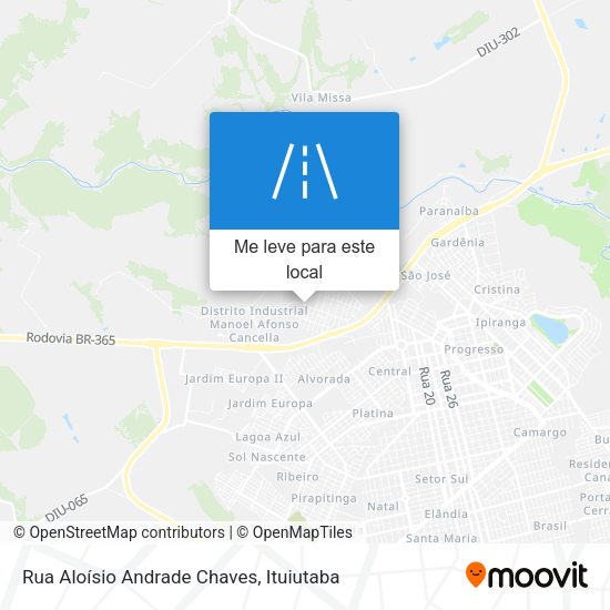 Rua Aloísio Andrade Chaves mapa