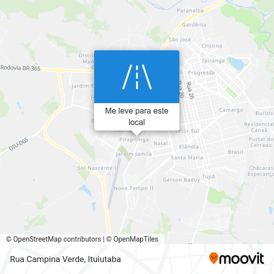 Rua Campina Verde mapa