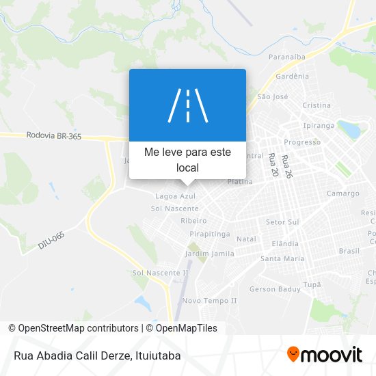 Rua Abadia Calil Derze mapa