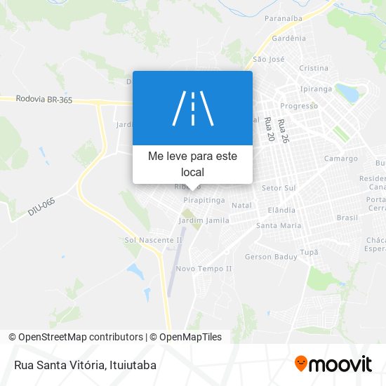 Rua Santa Vitória mapa