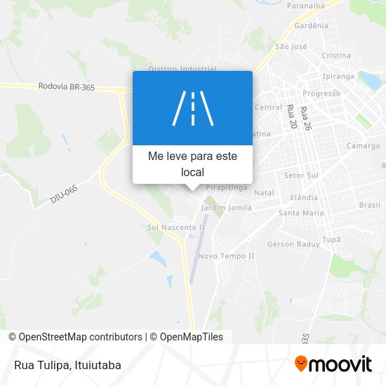 Rua Tulipa mapa