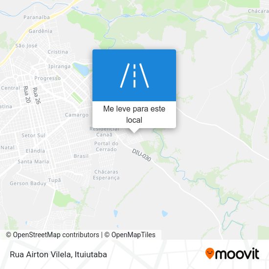 Rua Airton Vilela mapa