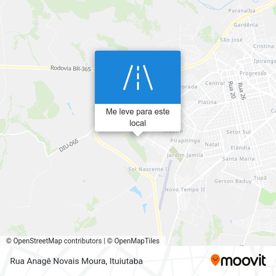 Rua Anagê Novais Moura mapa
