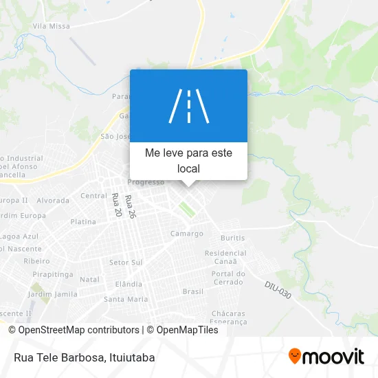 Rua Tele Barbosa mapa