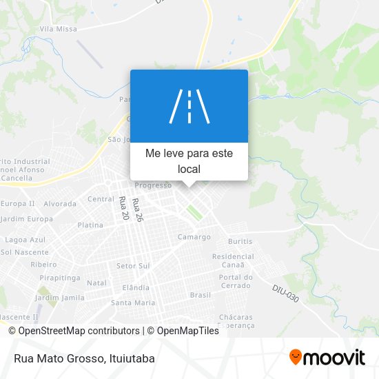 Rua Mato Grosso mapa