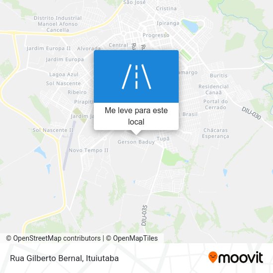Rua Gilberto Bernal mapa