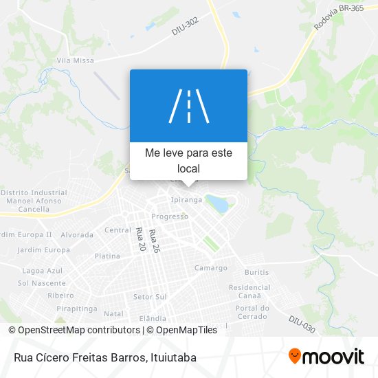 Rua Cícero Freitas Barros mapa