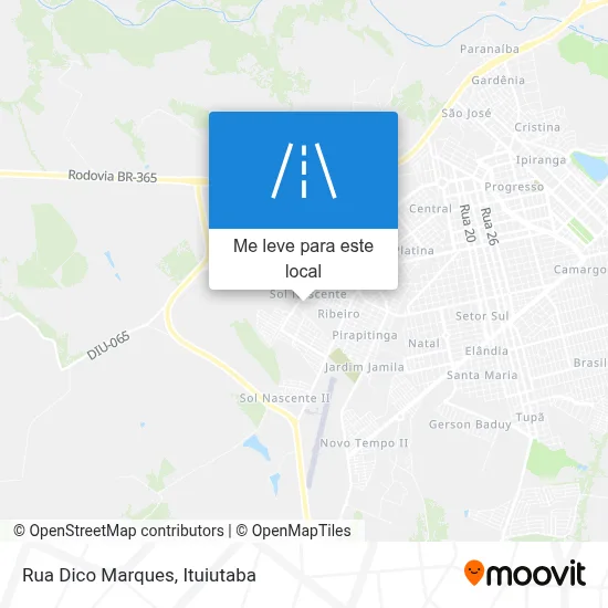 Rua Dico Marques mapa