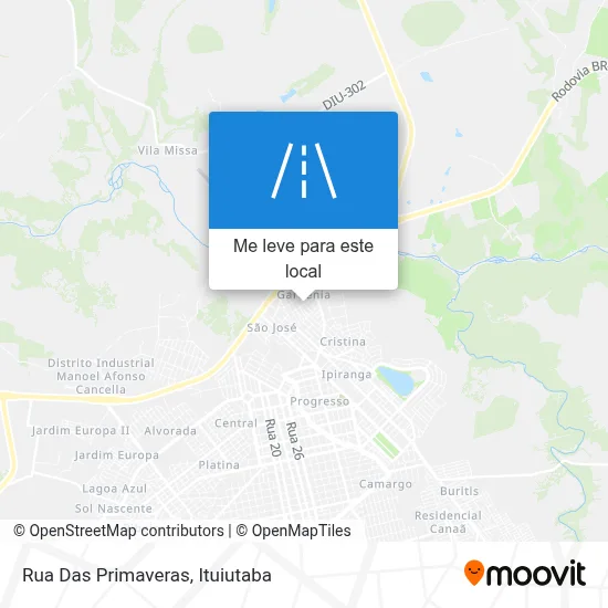Rua Das Primaveras mapa