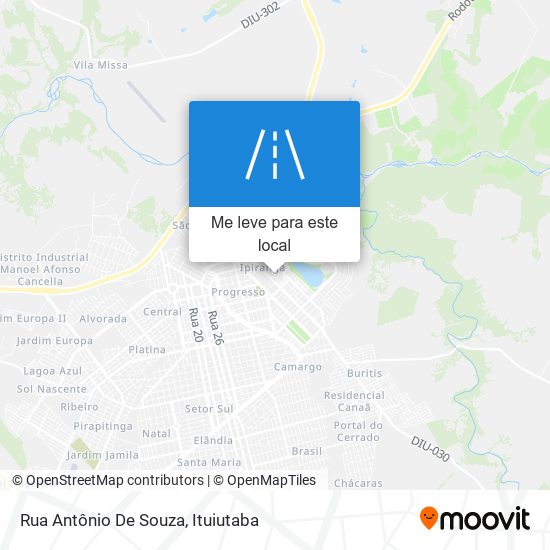 Rua Antônio De Souza mapa