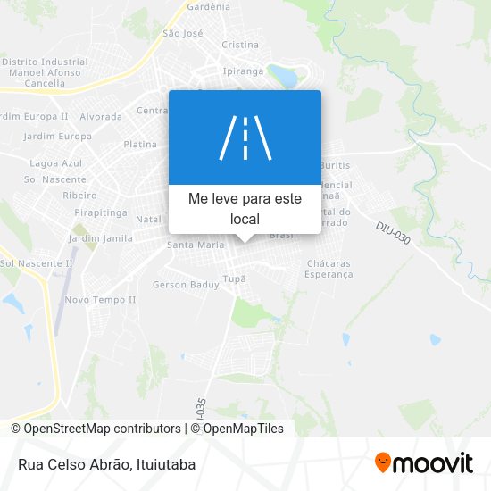 Rua Celso Abrão mapa