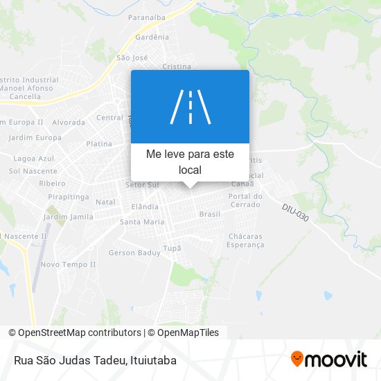 Rua São Judas Tadeu mapa