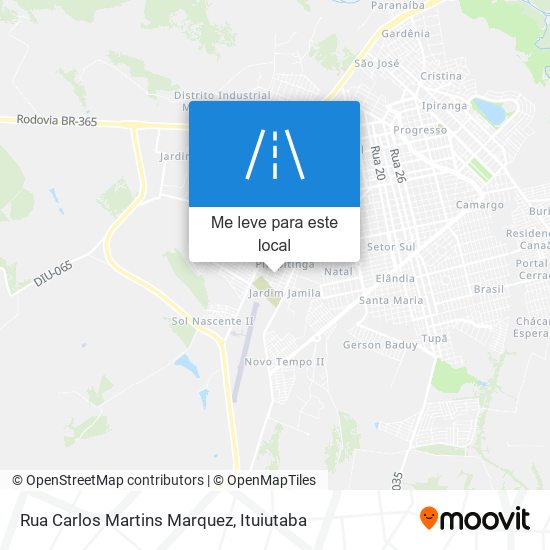 Rua Carlos Martins Marquez mapa