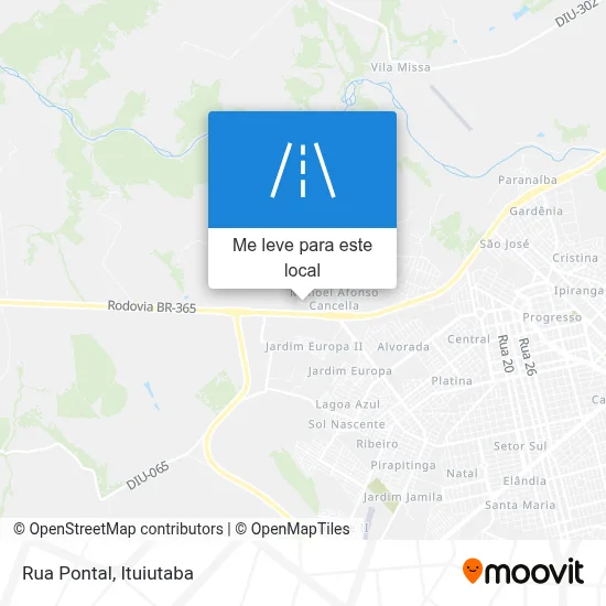 Rua Pontal mapa