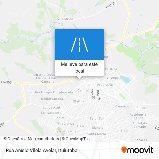 Rua Anísio Vilela Avelar mapa